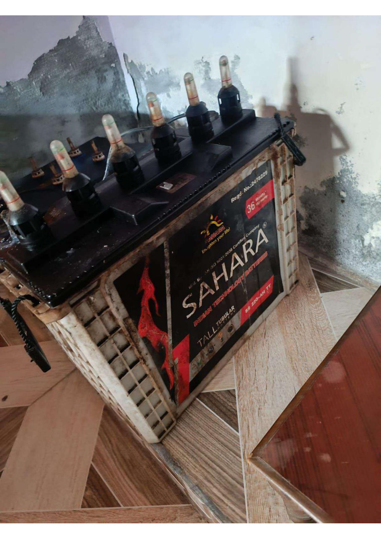 Sahara tubular battery install